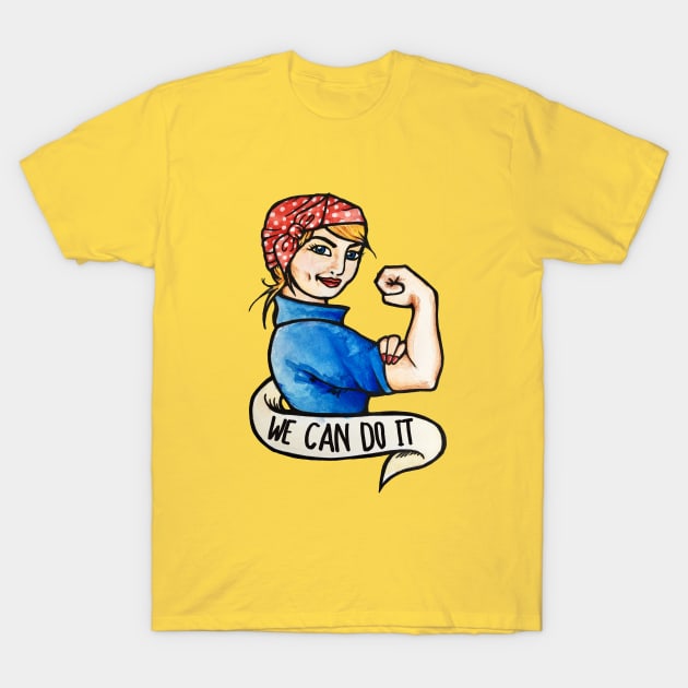 We can do it Feminist Rosie the Riveter T-Shirt by bubbsnugg